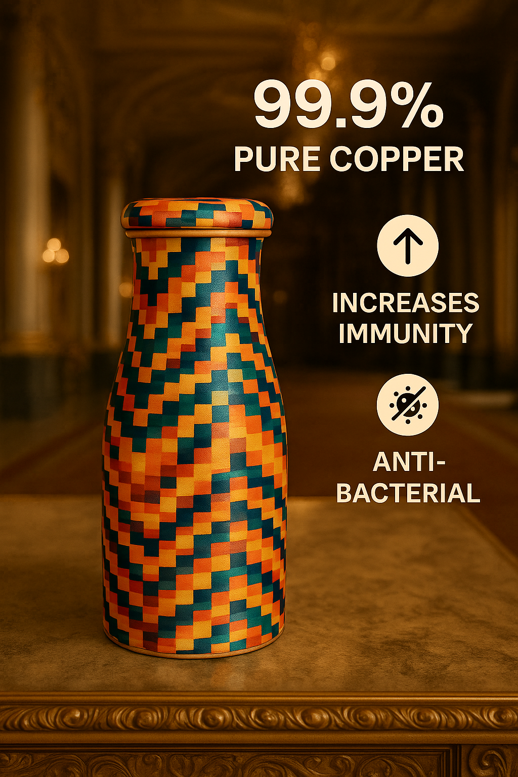 Siamrith Printé Vibe Copper Jar(1 Litre) - Image 2